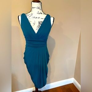 Beautiful teal dress.